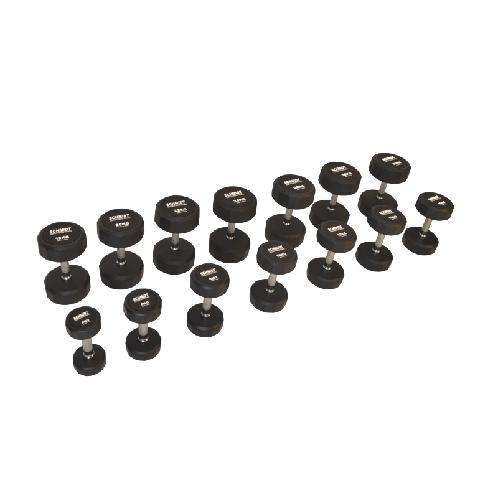 12 each rubber dumbbell